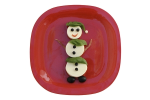 Healthy Snowman Snack for Kids